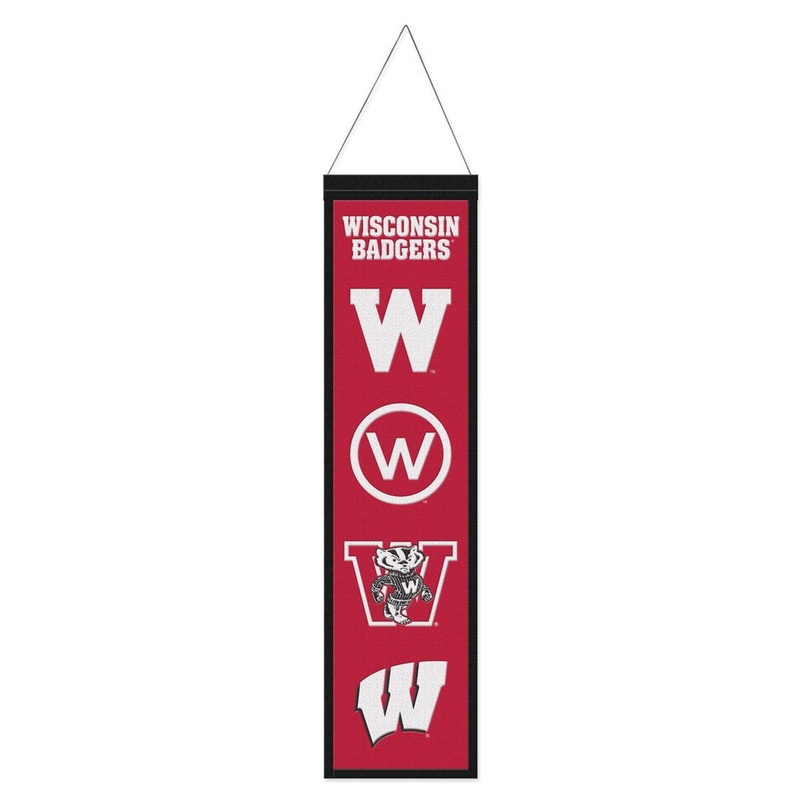 Wincraft Wisconsin Badgers Heritage Evolution Design Wool Banner 8×32