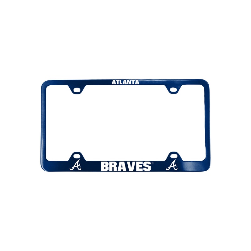Fremont Die Altanta Braves Blue Laser Cut License Plate Frame