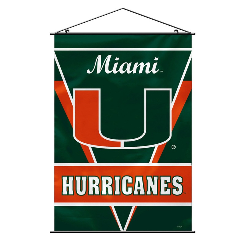 Fremont Die Miami Hurricanes Wall Style Banner 28×40