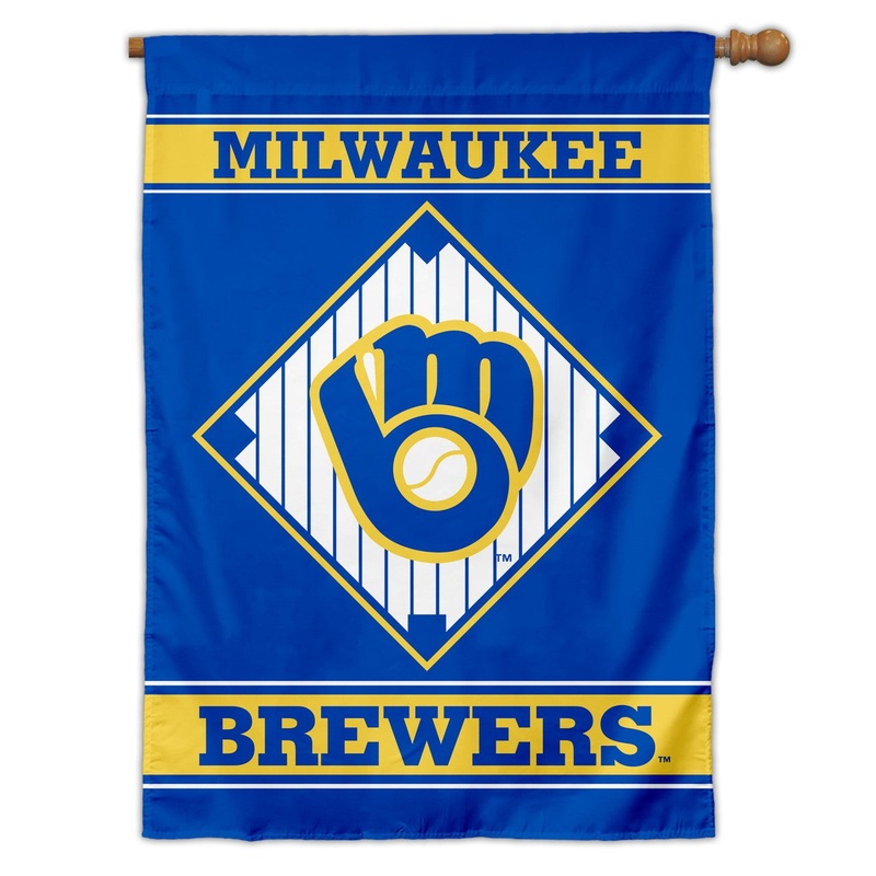 Fremont Die Milwaukee Brewers 1-Sided House Flag 28×40