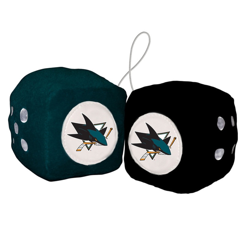 Fremont Die San Jose Sharks Fuzzy Dice