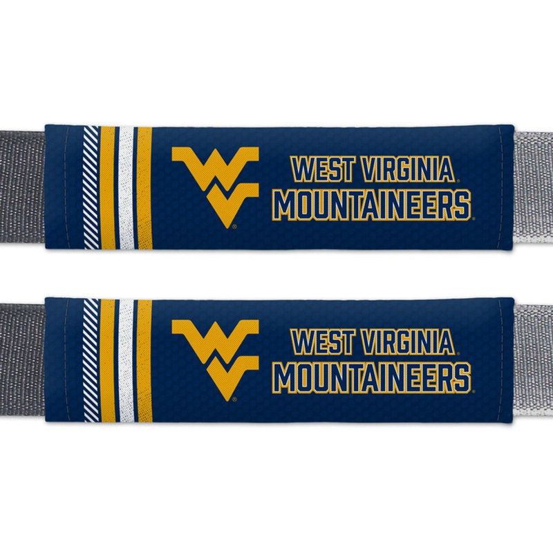 Fremont Die West Virginia Mountaineers Rally Design Seat Belt Pads
