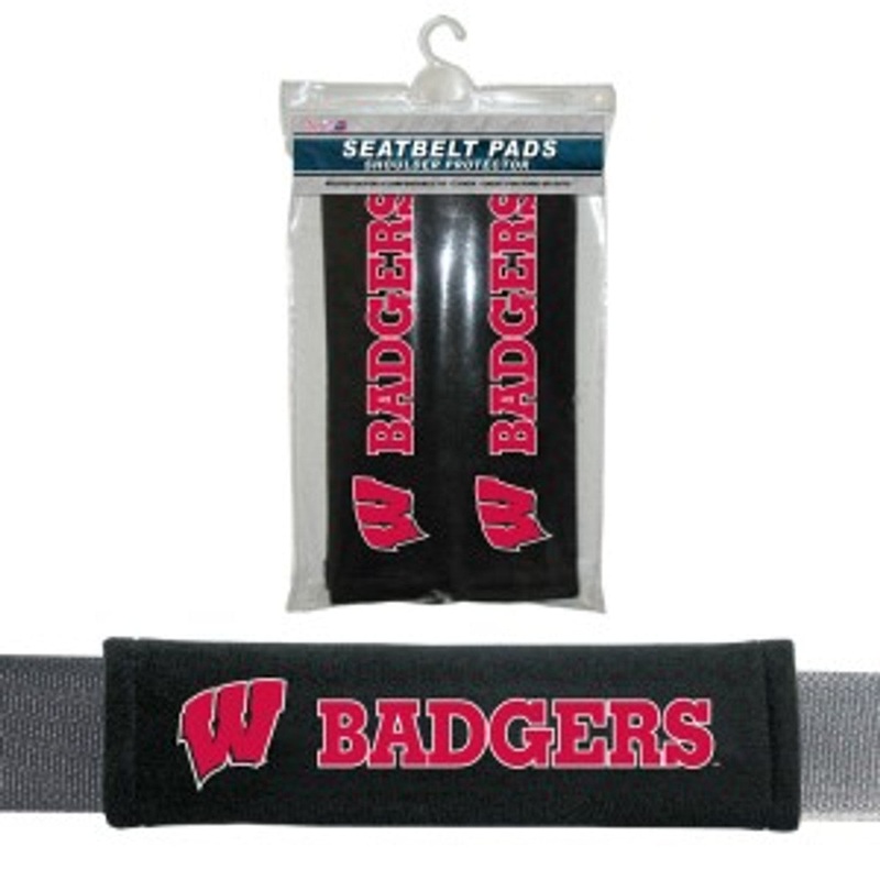 Fremont Die Wisconsin Badgers Seat Belt Pads