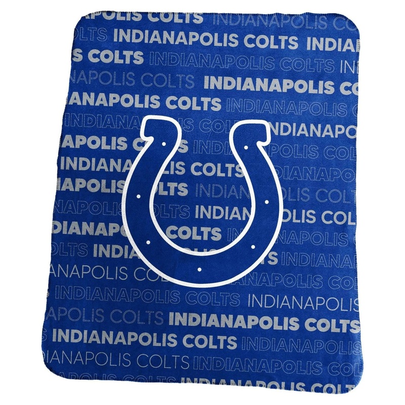 Logo Brands Indianapolis Colts Classic Fleece Blanket 50×60