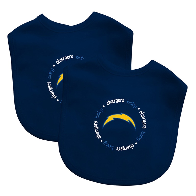 Masterpieces Puzzle Company Los Angeles Chargers 2 Pack Baby Bib