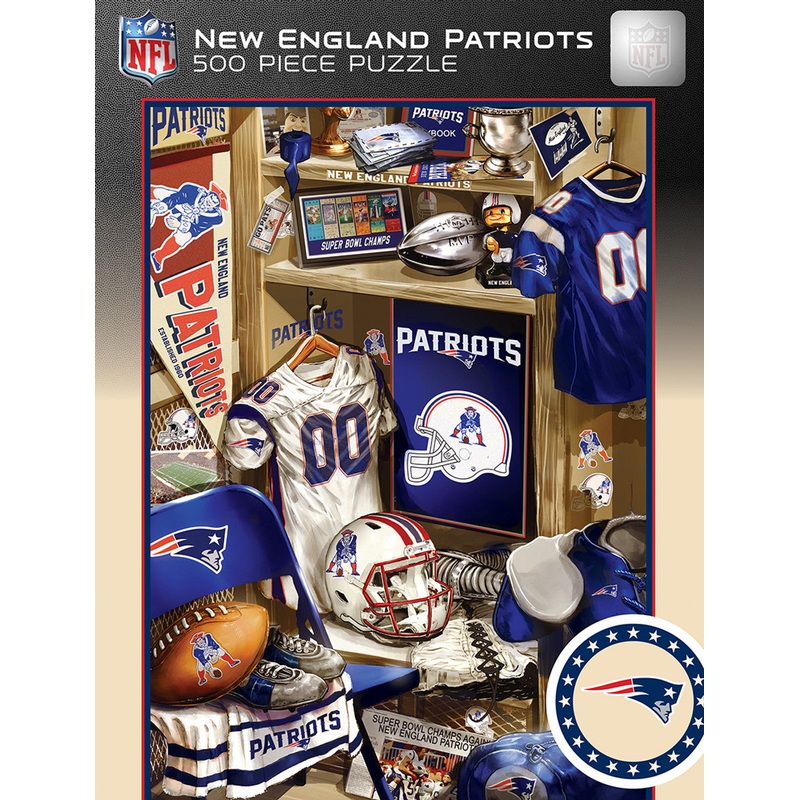 Masterpieces Puzzle Company New England Patriots Locker Room 500 Piece Puzzle