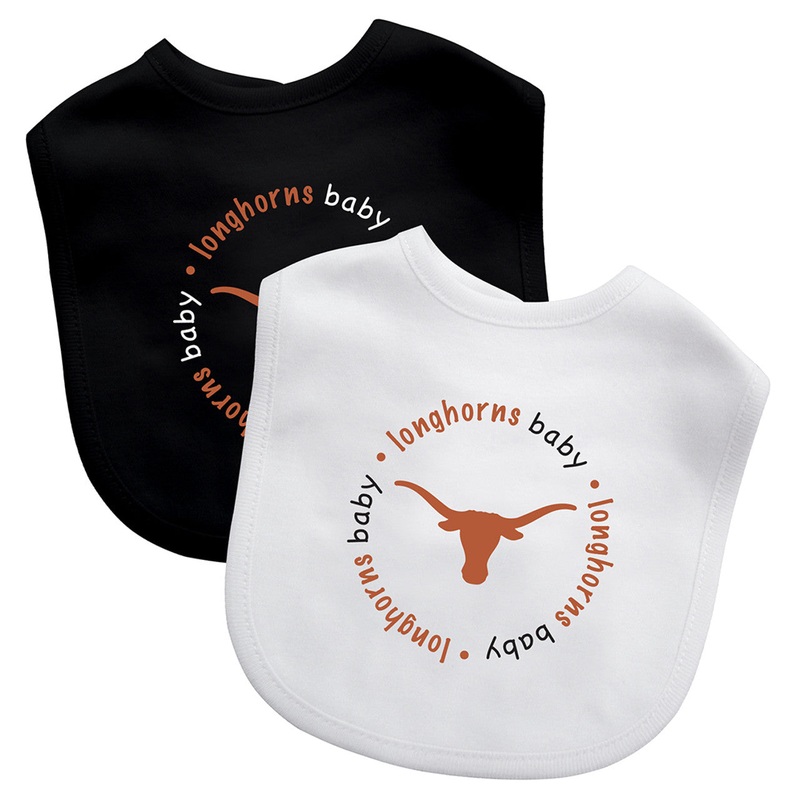 Masterpieces Puzzle Company Texas Longhorns 2 Pack Baby Bib