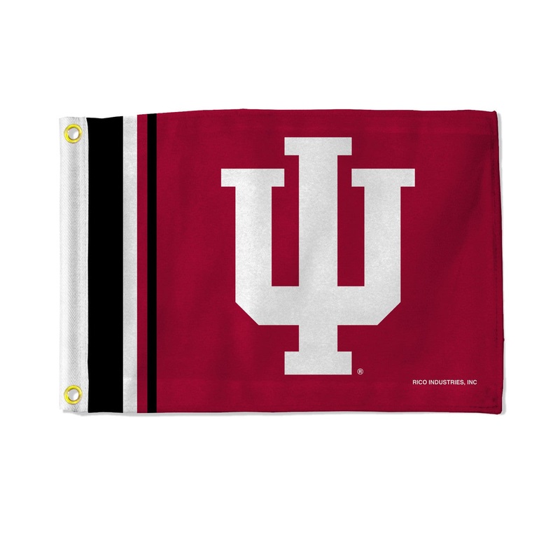 Rico Industries Indiana Hoosiers Striped Utility Flag 12×17