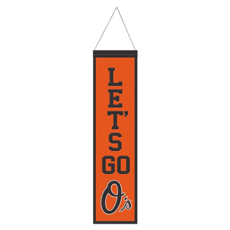Wincraft Baltimore Orioles Heritage Slogan Design Wool Banner 8×32 – Special Order