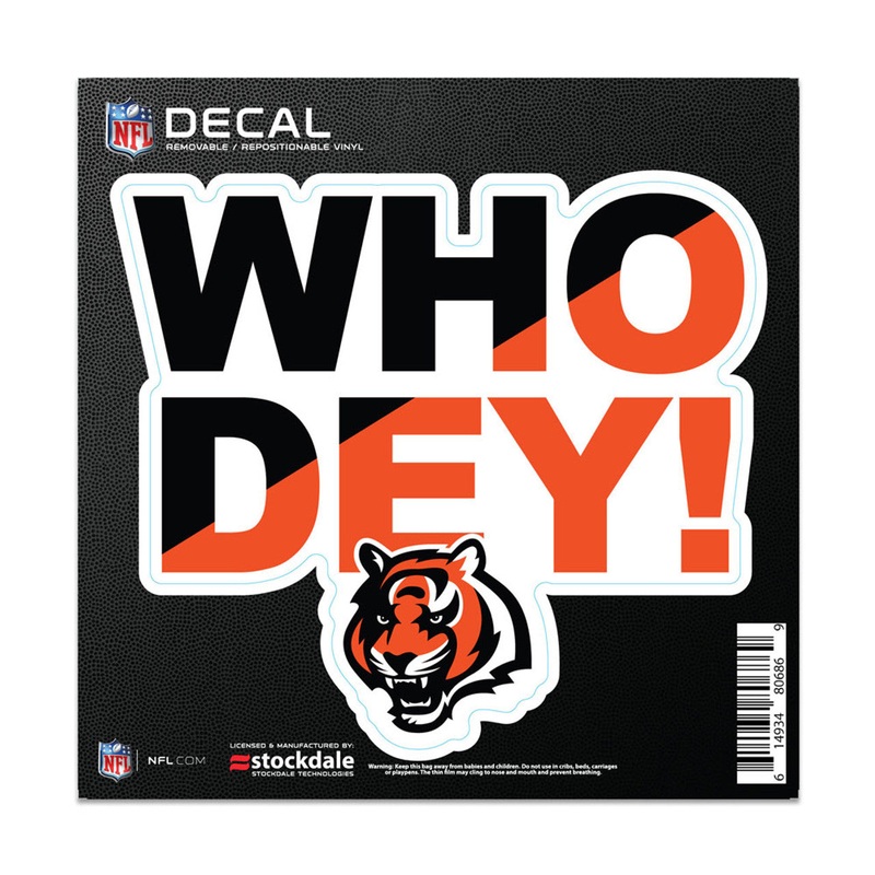 Wincraft Cincinnati Bengals Slogan All Surface Decal 6×6
