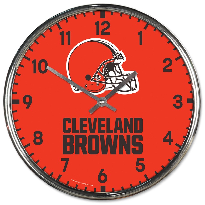 Wincraft Cleveland Browns Chrome Round Wall Clock
