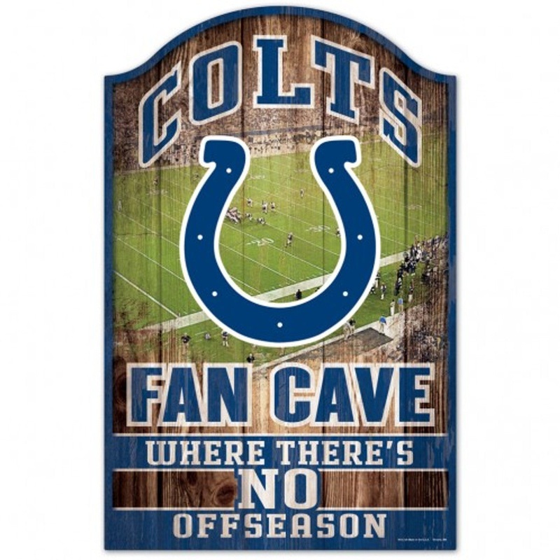 Wincraft Indianapolis Colts Fan Cave Design Wood Sign 11×17