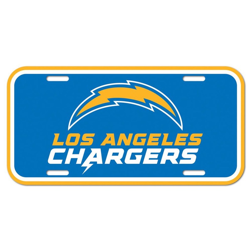 Wincraft Los Angeles Chargers Plastic License Plate