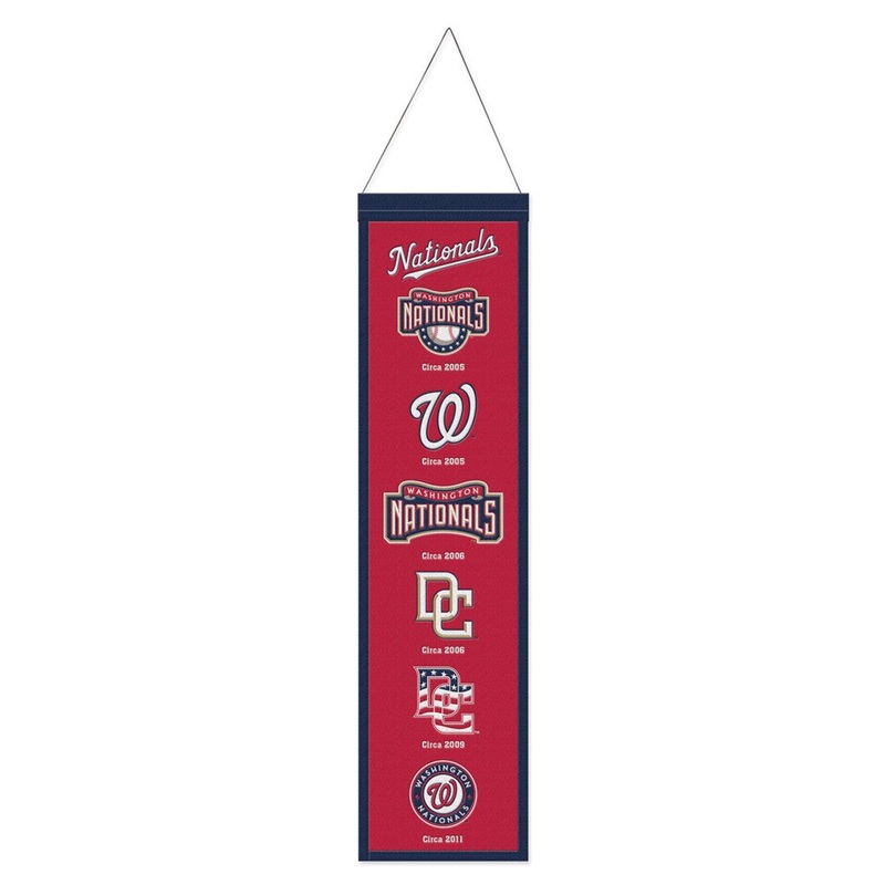 Wincraft Washington Nationals Heritage Evolution Design Wool Banner 8×32 – Special Order