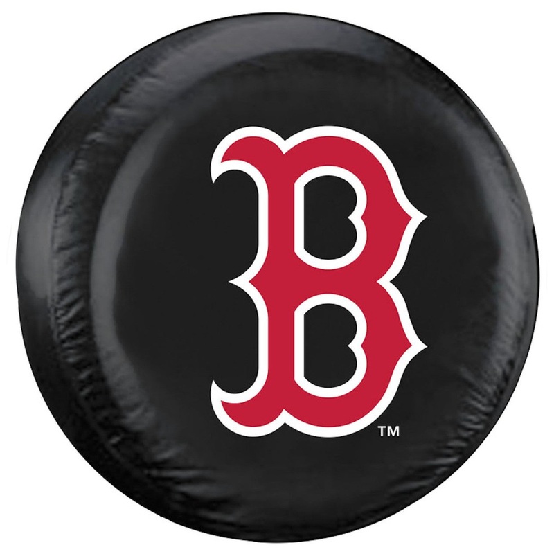 Fremont Die Boston Red Sox Black B Logo Design Standard Size Tire Cover