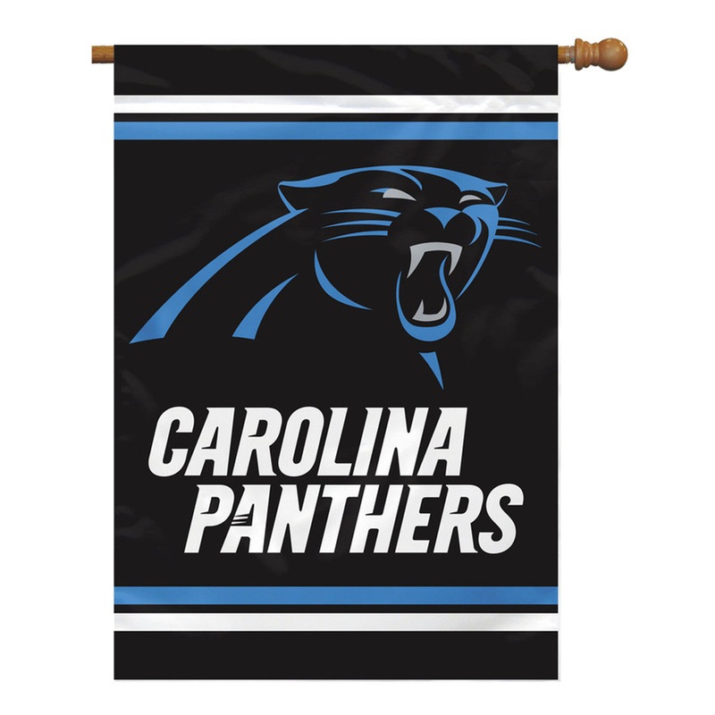 Fremont Die Carolina Panthers 2 Sided Banner Style House Flag 28×40