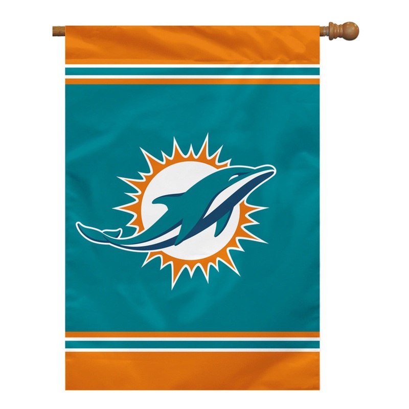 Fremont Die Miami Dolphins House 1-Sided Flag 28×40