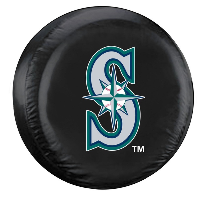 Fremont Die Seattle Mariners Black Tire Cover Size Large