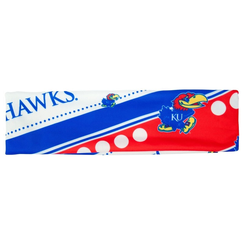 Little Earth Kansas Jayhawks Stretch Patterned Headband – Special Order