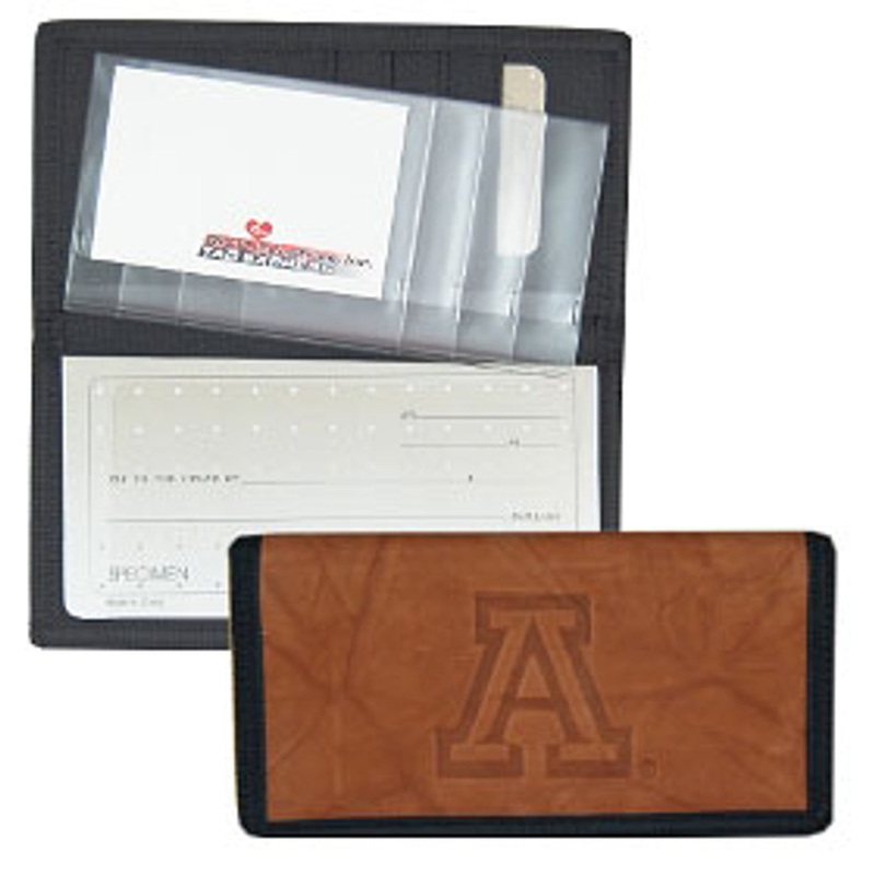 Rico Industries Arizona Wildcats Leather/Nylon Embossed Checkbook Cover