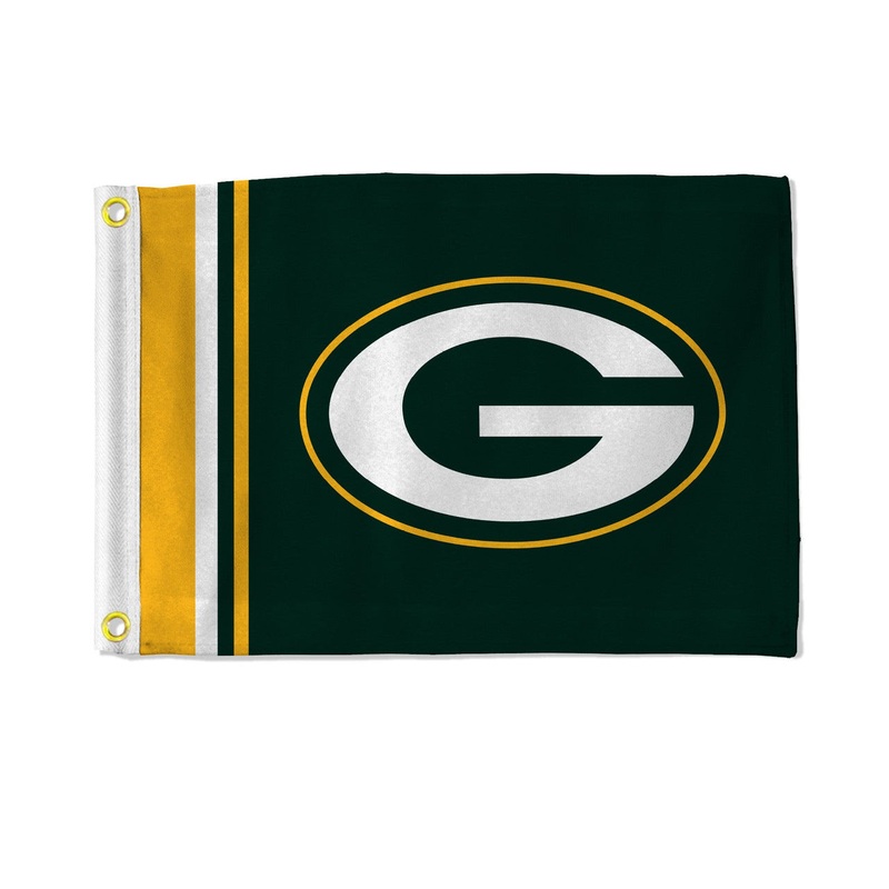 Rico Industries Green Bay Packers Striped Utility Flag 12×17