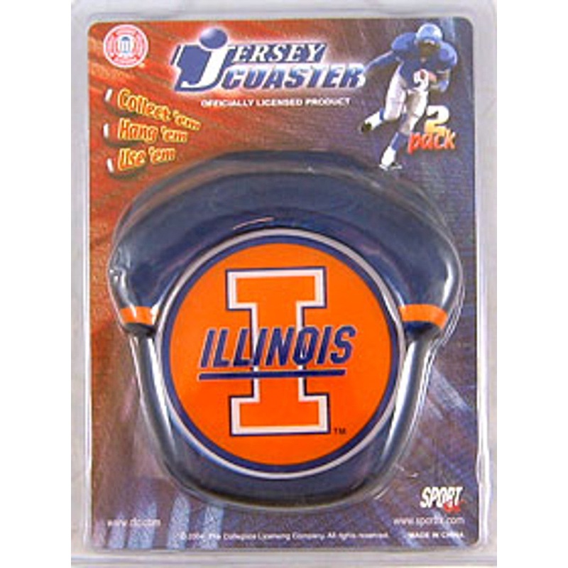 Sportfx International Illinois Fighting Illini Jersey Style Coaster Set