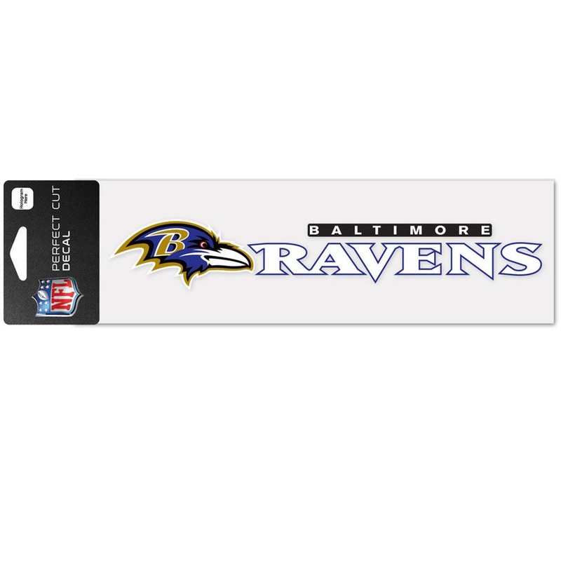 Wincraft Baltimore Ravens Wordmark Color Perfect Cut Decal 3×10