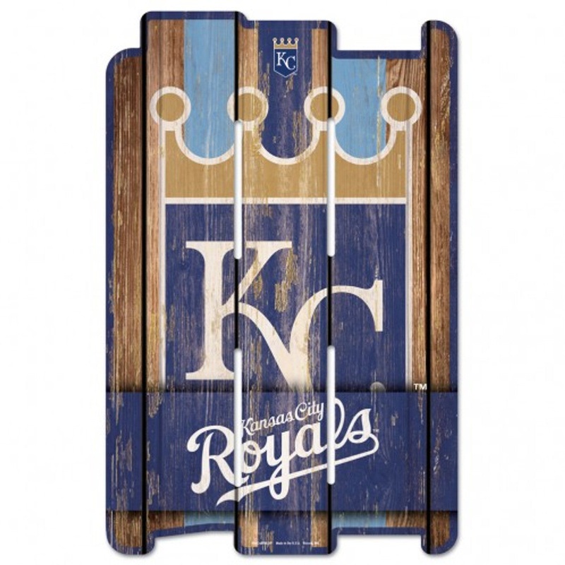 Wincraft Kansas City Royals Fence Style Wood Sign 11×17