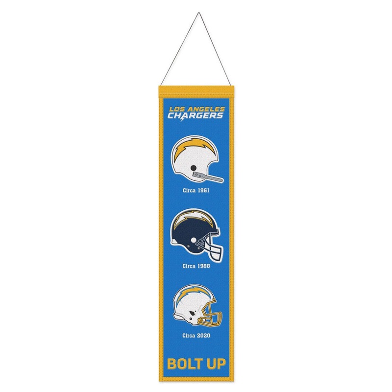 Wincraft Los Angeles Chargers Heritage Evolution Design Wool Banner 8×32