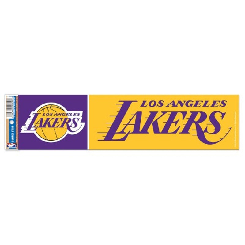 Wincraft Los Angeles Lakers Bumper Strip Style Decal 3×12