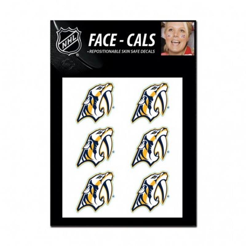 Wincraft Nashville Predators Tattoo Face Cals – Special Order