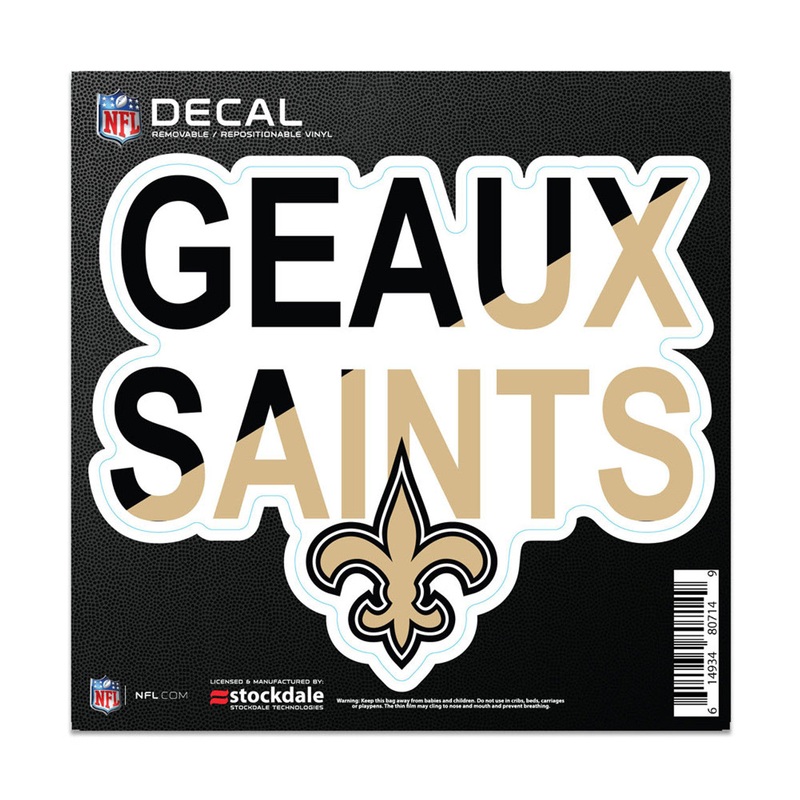 Wincraft New Orleans Saints Slogan All Surface Decal 6×6