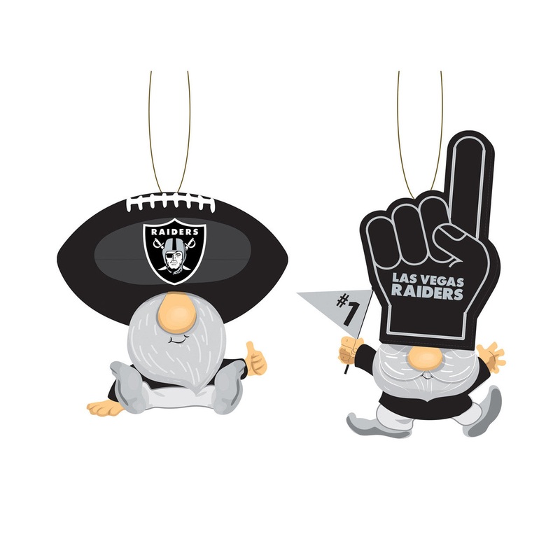 Evergreen Enterprises Las Vegas Raiders Fan 2 Pack Gnome Ornament