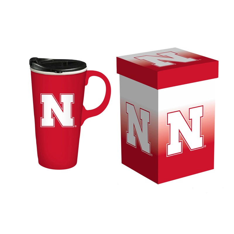 Evergreen Enterprises Nebraska Cornhuskers 17oz Travel Cup with Box
