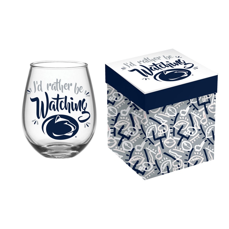 Evergreen Enterprises Penn State Nittany Lions 17oz Wine Stemless Glass