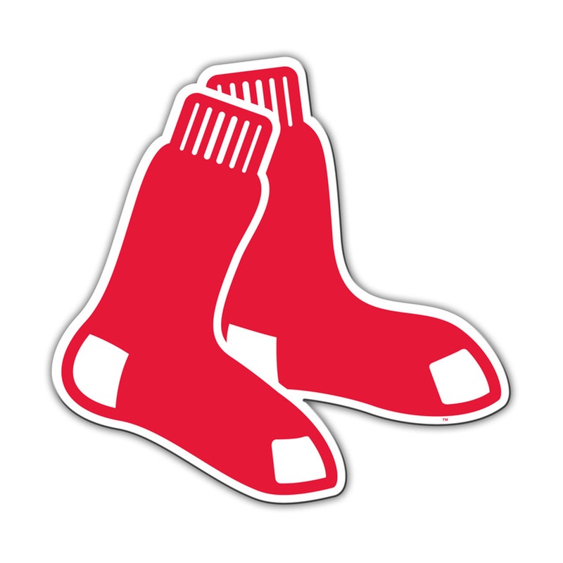 Fremont Die Boston Red Sox 12 Inch Socks Logo Car Style Magnet