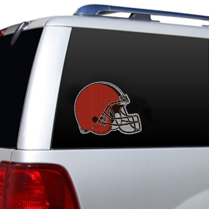 Fremont Die Cleveland Browns 12 Inch Die Cut Window Film