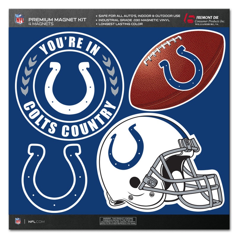 Fremont Die Indianapolis Colts 4 Piece Magnet Kit
