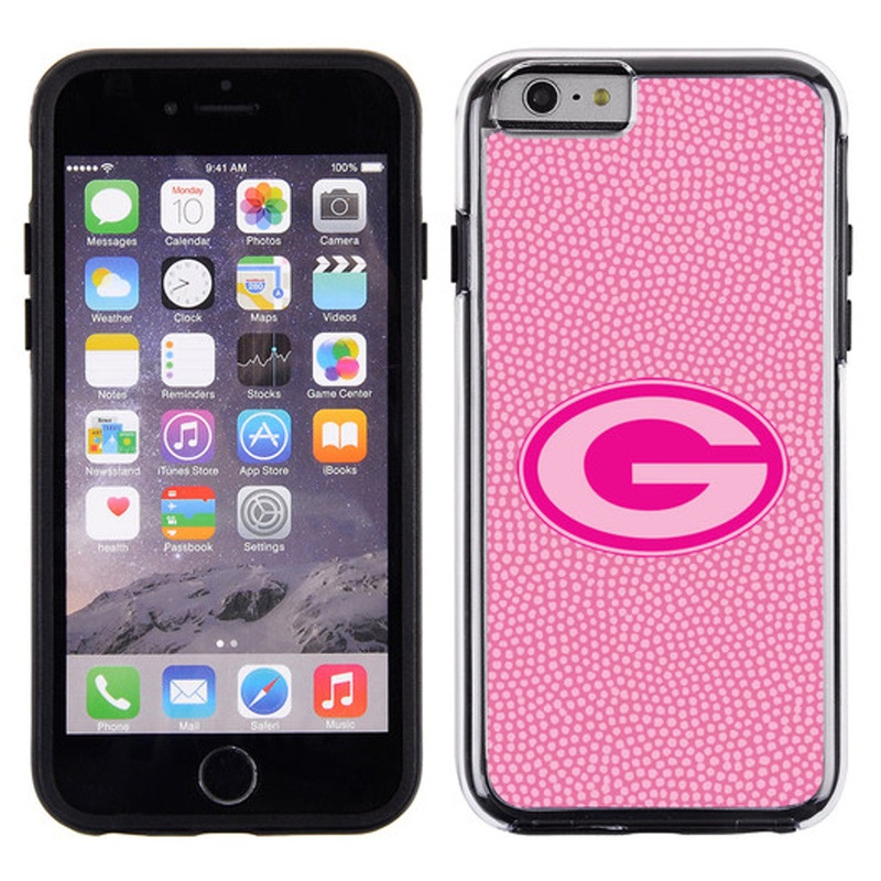 Gamewear Green Bay Packers Pink Football Pebble Grain Feel iPhone 6 Phone Case