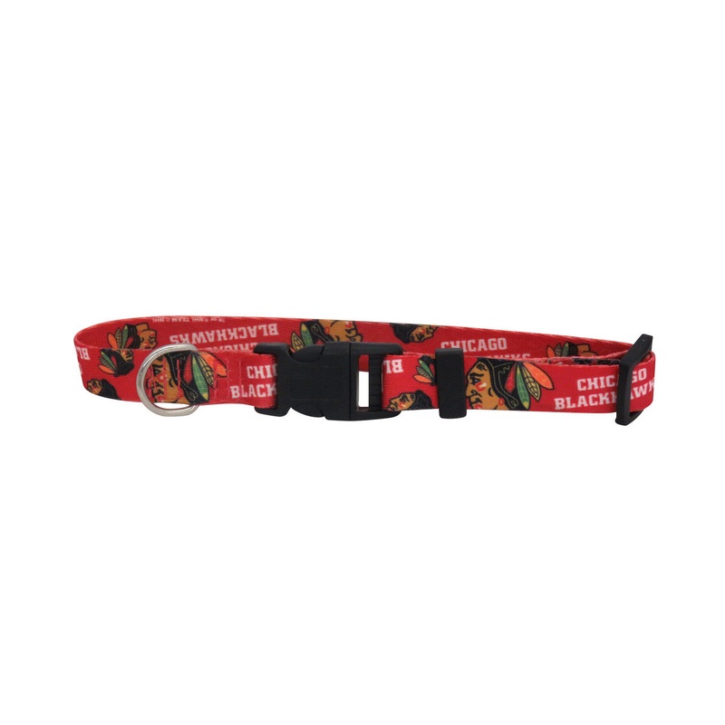 Little Earth Chicago Blackhawks Pet Collar Size Medium