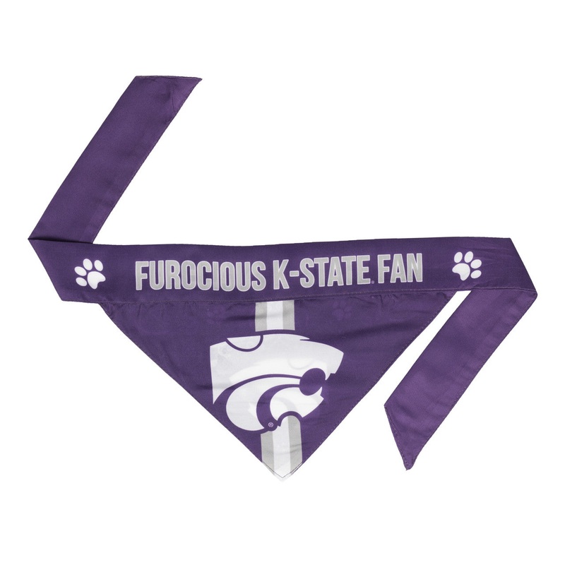 Little Earth Kansas State Wildcats Pet Bandanna Size XS – Special Order