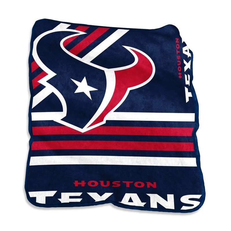 Logo Brands Houston Texans Raschel Throw Blanket 50×60