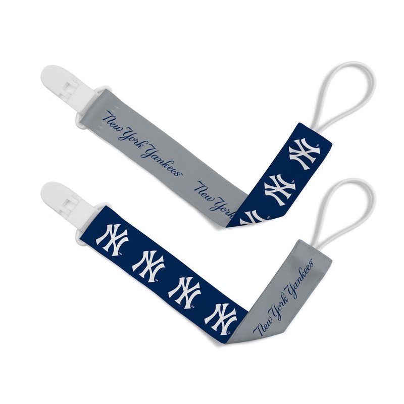 Masterpieces Puzzle Company New York Yankees 2 Pack Pacifier Clips