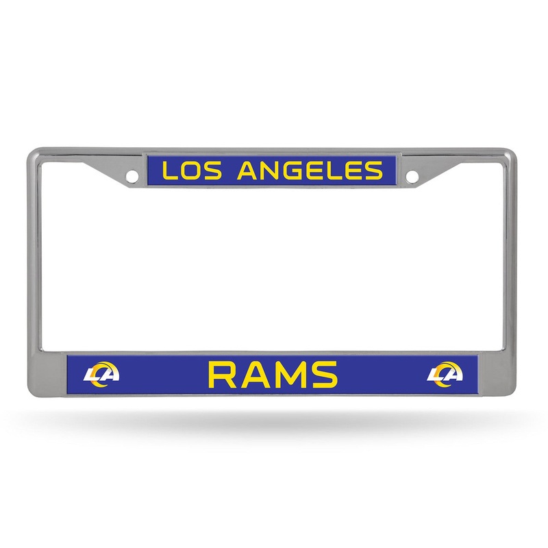 Rico Industries Los Angeles Rams Chrome Printed Insert License Plate Frame