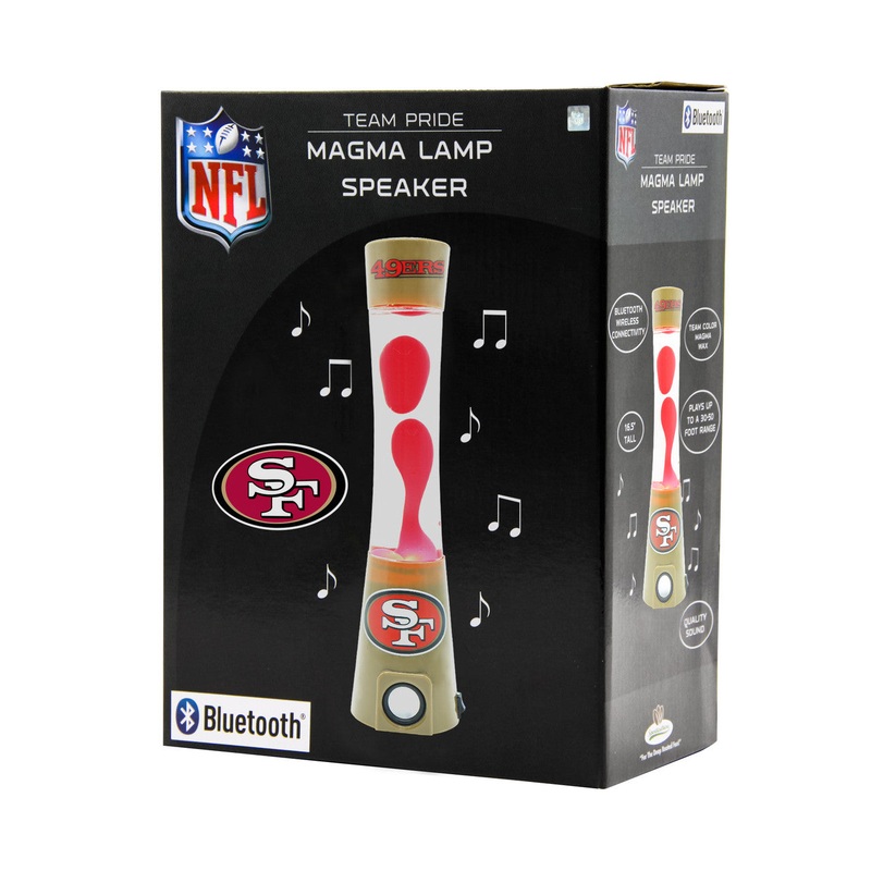 Sporticulture San Francisco 49ers Magma Lamp with Bluetooth Speaker
