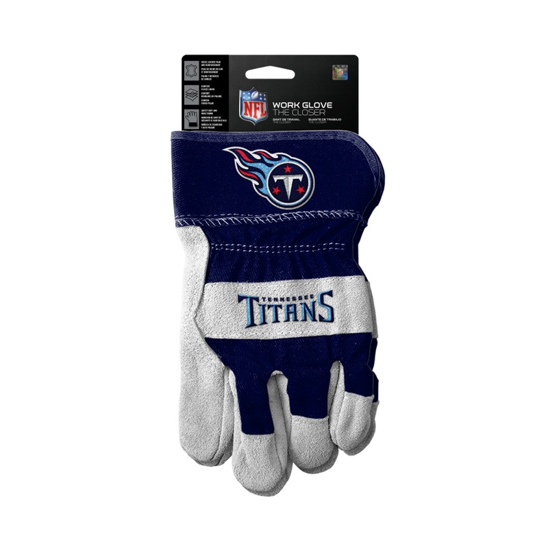 The Sports Vault Tennessee Titans The Closer Design Work Style Gloves
