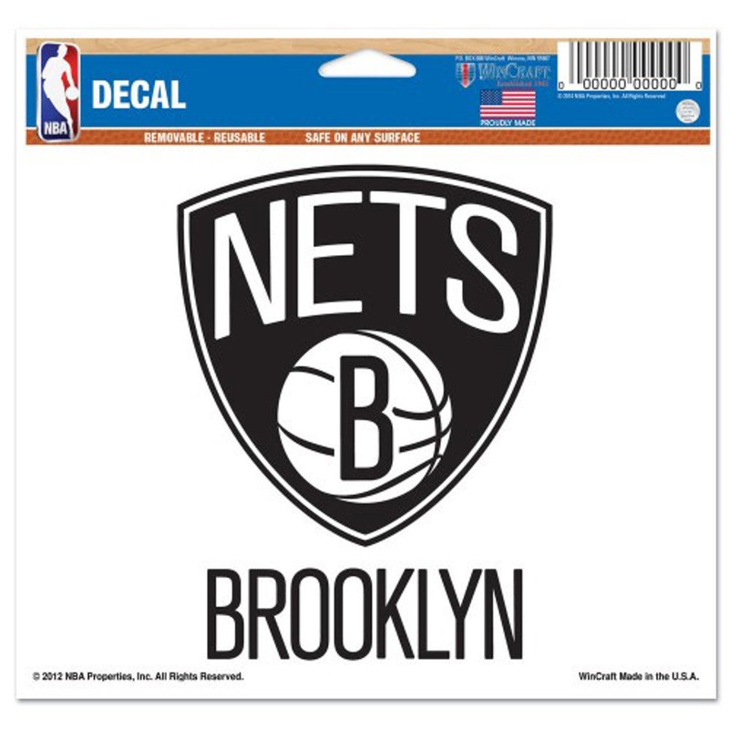 Wincraft Brooklyn Nets Muti Use Color Decal 5×6