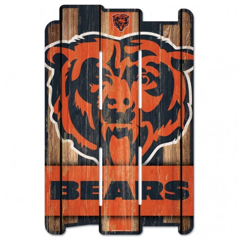 Wincraft Chicago Bears Fence Style Wood Sign 11×17