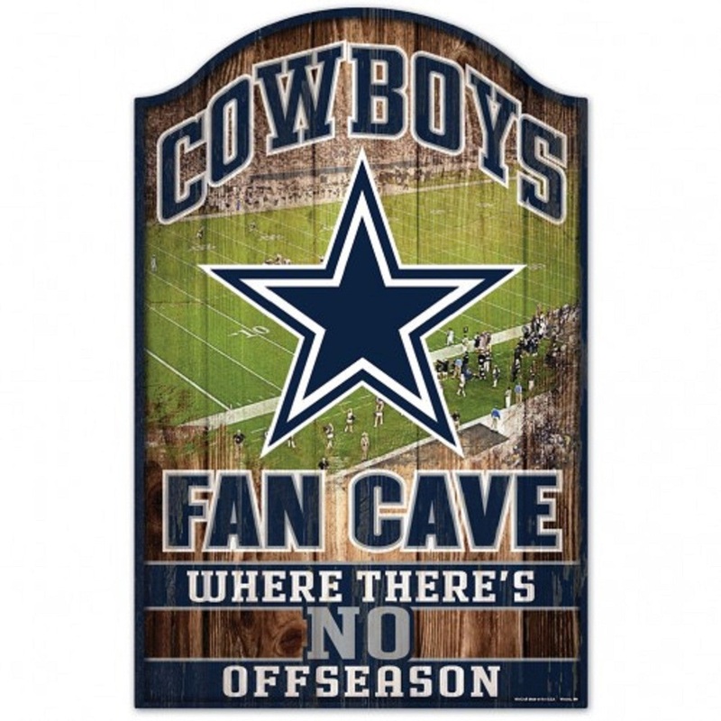 Wincraft Dallas Cowboys Fan Cave Design Wood Sign 11×17