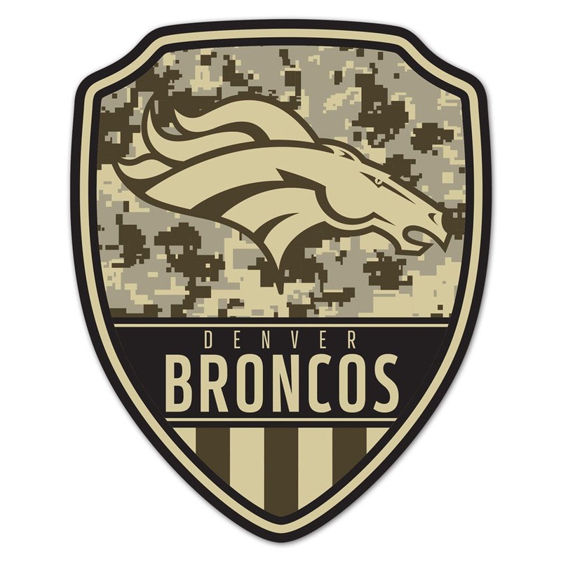 Wincraft Denver Broncos Shield Shape Wood Sign 11×14